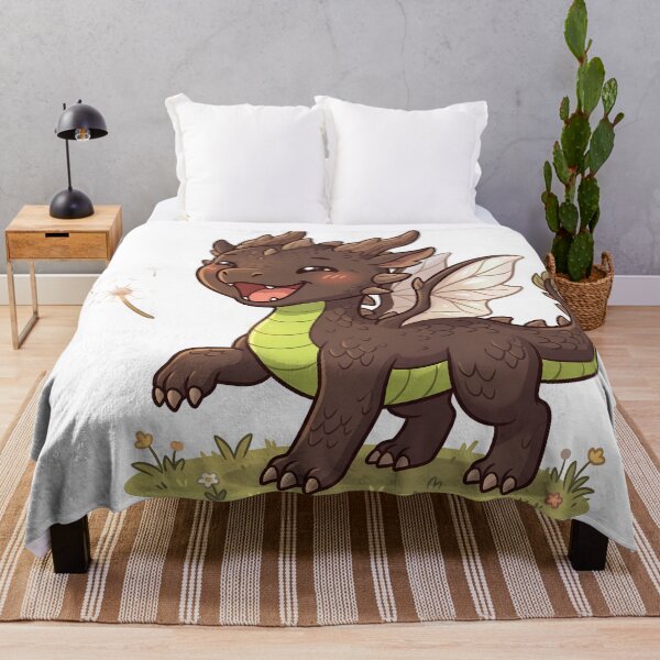 Item preview, Cute Forest Dragon Playing With Dandelion Blossom designed and sold by DavidN2026.