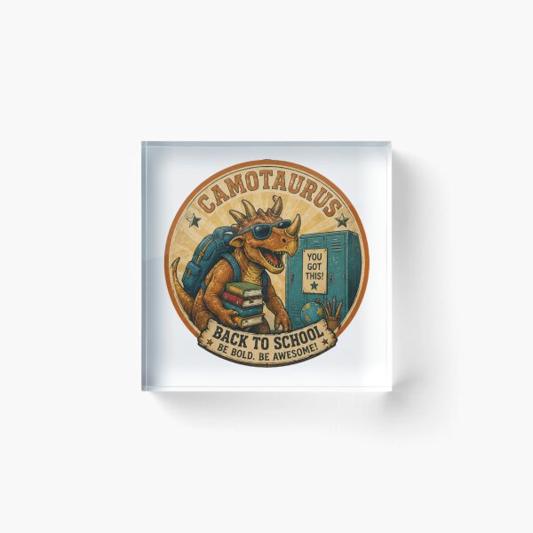 Item preview, ¡El Camotaurus Vuelve al Colegio! designed and sold by JonysCreativeDesigns.