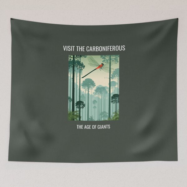 Item preview, Carboniferous Era Prehistoric Vintage Travel Poster designed and sold by Artmugic.
