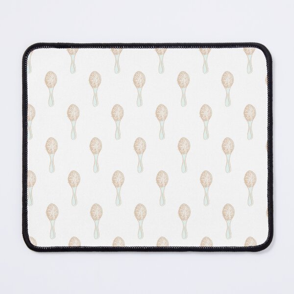 Item preview, hairbrush - small talk - aqua brown designed and sold by Stephanie Fiona Design.