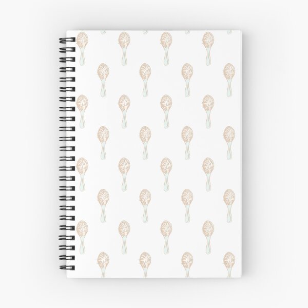 Item preview, hairbrush - small talk - aqua brown designed and sold by Stephanie Fiona Design.