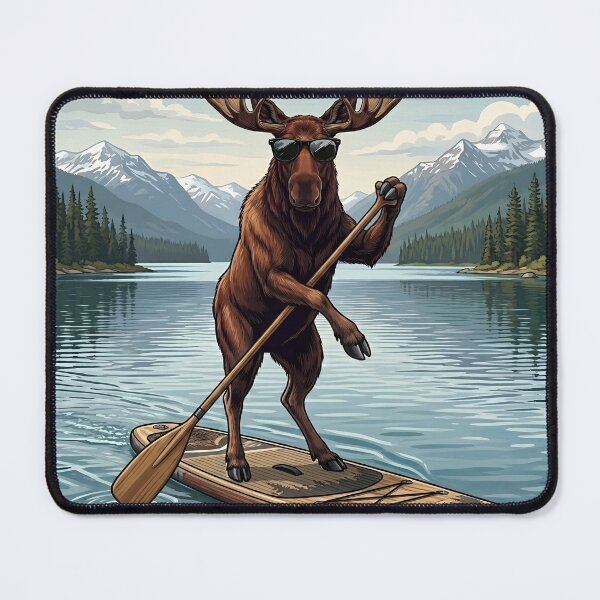 Item preview, Moose Paddle Boarding designed and sold by VelvetRoom.