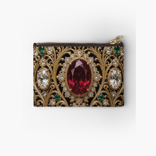 Item preview, Exquisite Gold Royal Crown Design – Large Central Ruby with Emeralds, Diamonds designed and sold by MFMart.