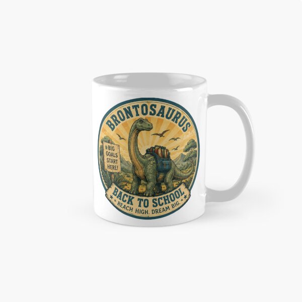 Item preview, ¡El Brontosaurus vuelve al colegio! designed and sold by JonysCreativeDesigns.