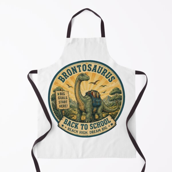 Item preview, ¡El Brontosaurus vuelve al colegio! designed and sold by JonysCreativeDesigns.