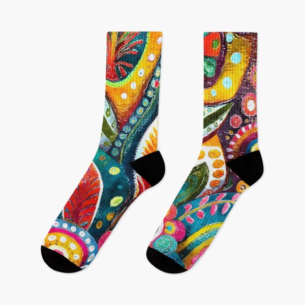 Item preview, Vintage 1960s Distressed-Style Funky Colorful Retro Designs designed and sold by DEC02.