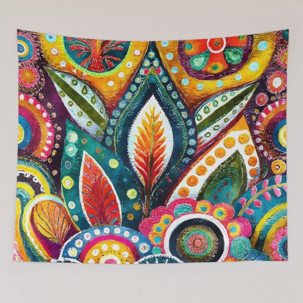 Item preview, Vintage 1960s Distressed-Style Funky Colorful Retro Designs designed and sold by DEC02.