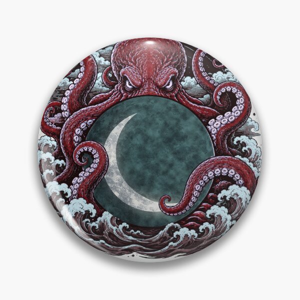 Item preview, Kraken Octopus moon designed and sold by edgarbelsol.
