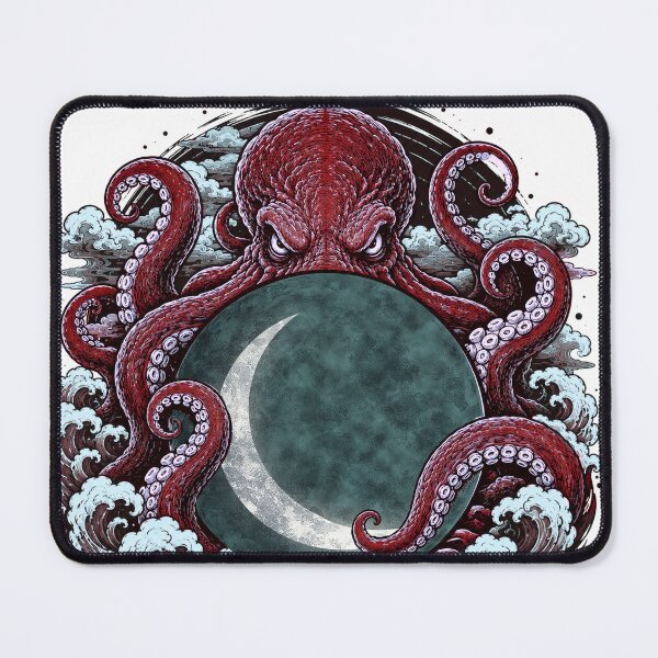 Item preview, Kraken Octopus moon designed and sold by edgarbelsol.