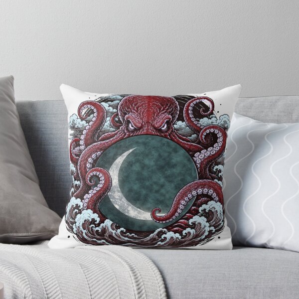 Item preview, Kraken Octopus moon designed and sold by edgarbelsol.