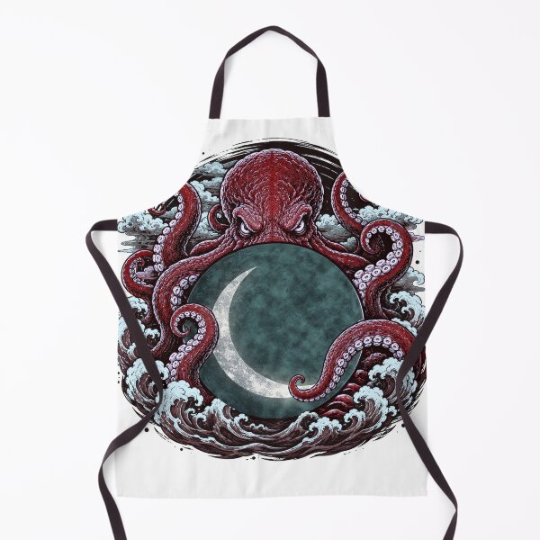 Item preview, Kraken Octopus moon designed and sold by edgarbelsol.