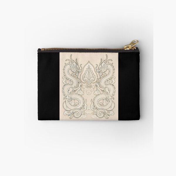 Item preview, Tran Dynasty Dragon: Two Dragons Flanking The Bodhi Leaf  designed and sold by Rising Drake.