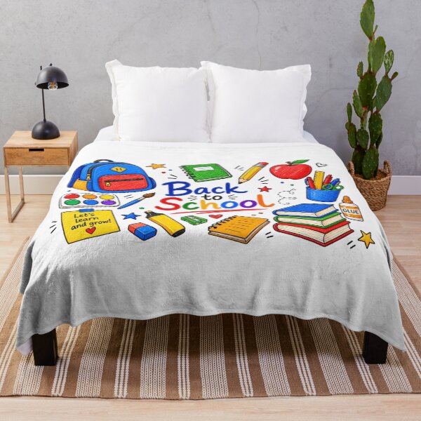 Item preview, Back to School Hand Drawn Colorful School Supplies designed and sold by DijaMar.