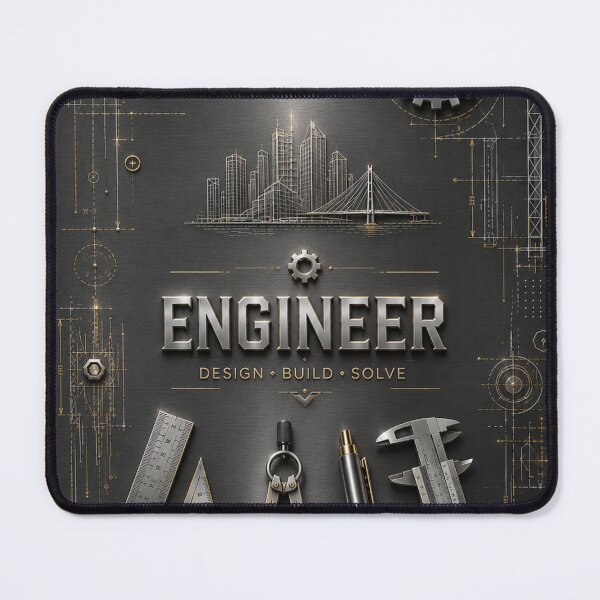 Item preview, Engineer Metallic – Gunmetal Silver & Gold Engineering Design designed and sold by HO•Designs.