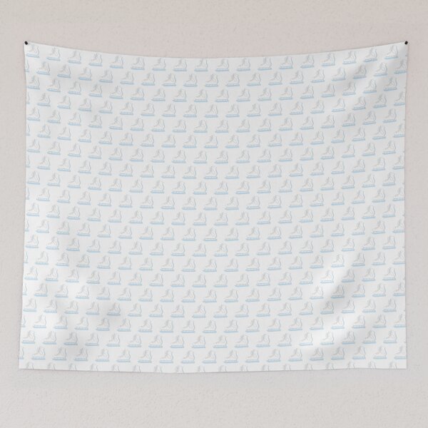 Item preview, ice-skates - small talk - blue designed and sold by Stephanie Fiona Design.