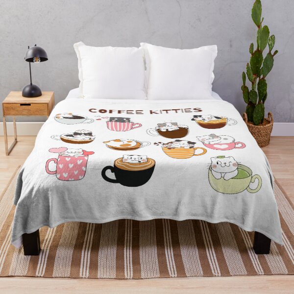 Item preview, Cute Coffee Loving Cats designed and sold by CursedButCute1.