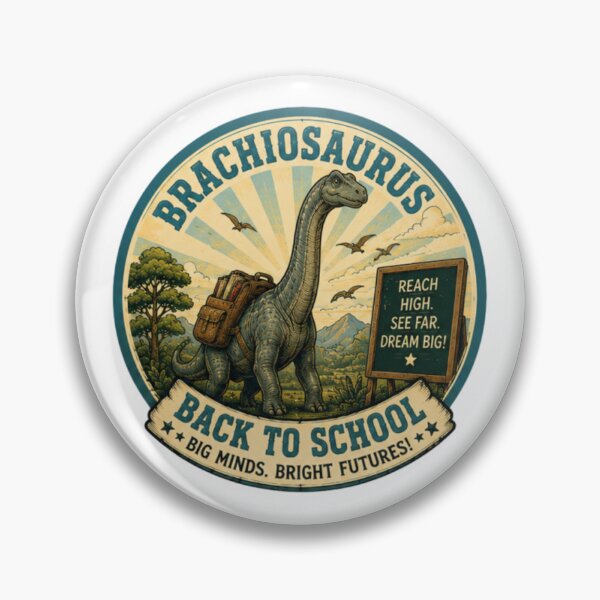 Item preview, ¡El Brachiosaurus Vuelve al Colegio! designed and sold by JonysCreativeDesigns.