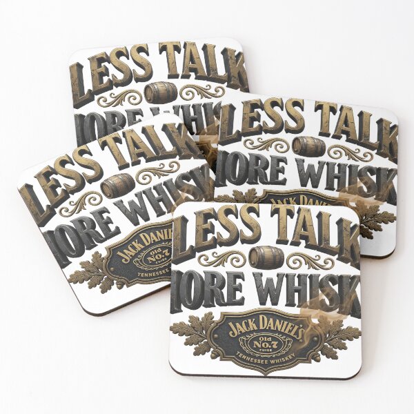 Item preview, Playful LESS TALK MORE WHISKY designed and sold by dazzlemakers.