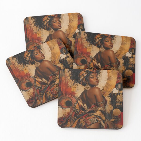 Item preview, African Muse Luxury Abstract Portrait designed and sold by SHOCAMPOS DESIGNS .