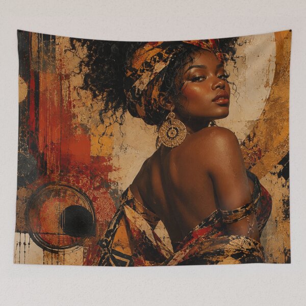 Item preview, African Muse Luxury Abstract Portrait designed and sold by SHOCAMPOS DESIGNS .