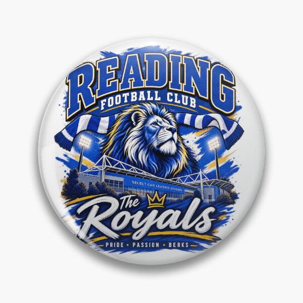 Item preview, Reading Football Club Royals T-Shirt | Pride Passion Berks | Retro Football Fan Design | Reading FC Supporter Gift designed and sold by GarnerSupplyCo.