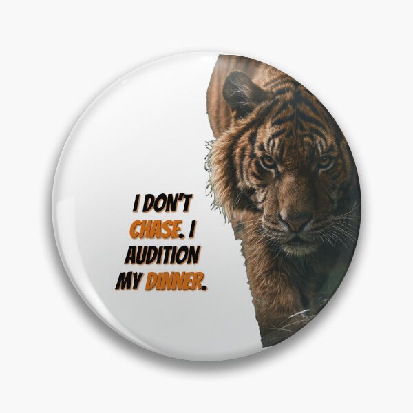 Item preview, Tiger 'Auditions' Dinner, Wildlife designed and sold by GuildedWordGraphics.