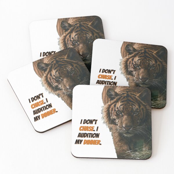 Item preview, Tiger 'Auditions' Dinner, Wildlife designed and sold by GuildedWordGraphics.