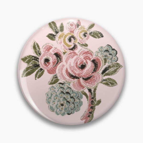 Item preview, Vintage Pink Rose Folk Art Botanical Floral Bouquet Design designed and sold by Terry Bain.