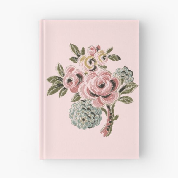 Item preview, Vintage Pink Rose Folk Art Botanical Floral Bouquet Design designed and sold by Terry Bain.