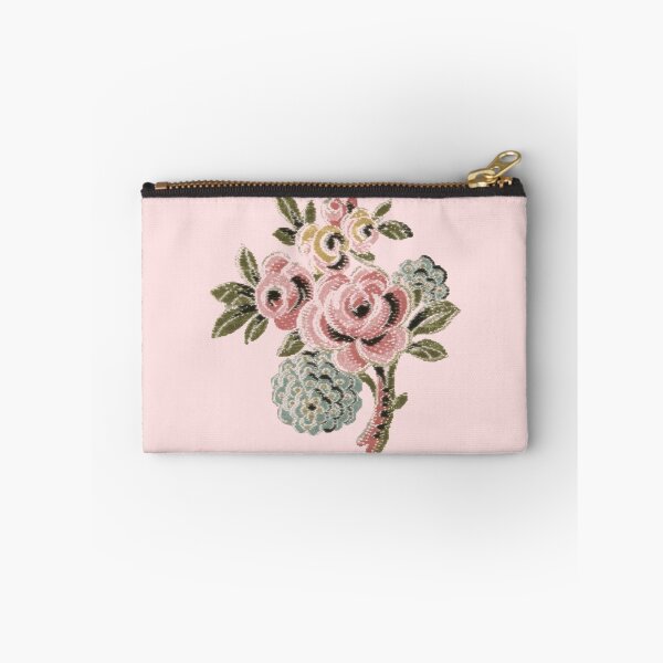 Item preview, Vintage Pink Rose Folk Art Botanical Floral Bouquet Design designed and sold by Terry Bain.