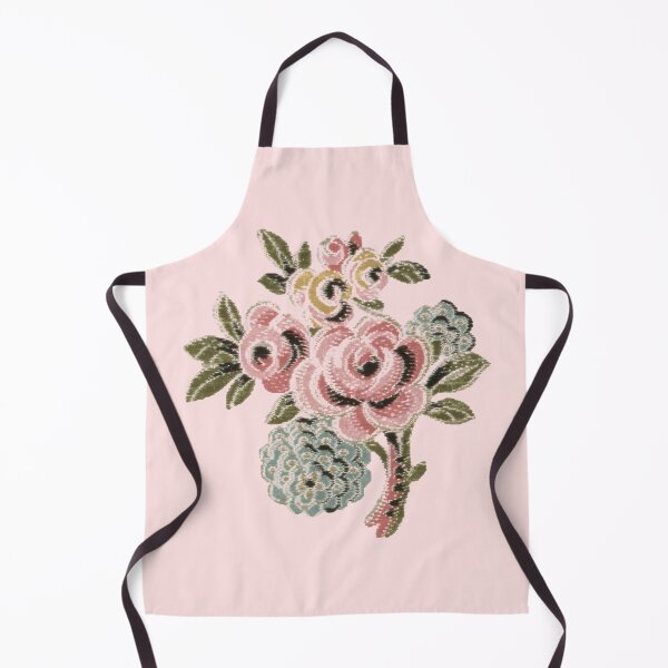 Item preview, Vintage Pink Rose Folk Art Botanical Floral Bouquet Design designed and sold by Terry Bain.