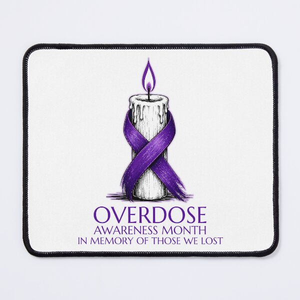 Item preview, Overdose Awareness Month In Memory Of Those We Lost Candle Design designed and sold by GibasVisuals.