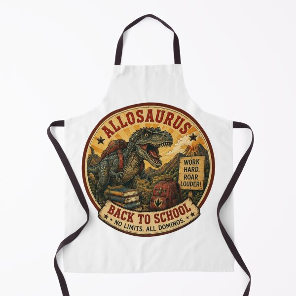 Item preview, ¡El Allosaurus vuelve al colegio! designed and sold by JonysCreativeDesigns.
