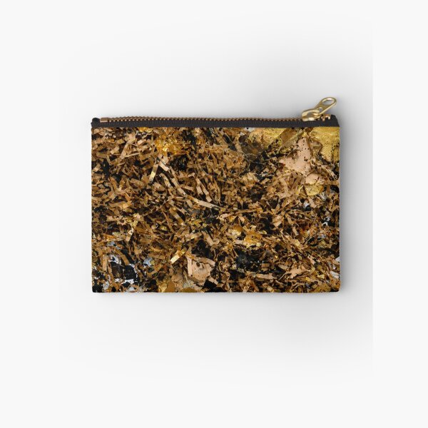 Item preview, Gold and Shredded Paper Mixed Media Abstract Art designed and sold by THE SPLATTERED HAUS BY SAGE BANKS.