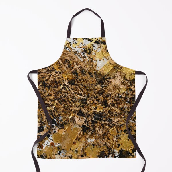 Item preview, Gold and Shredded Paper Mixed Media Abstract Art designed and sold by THE SPLATTERED HAUS BY SAGE BANKS.