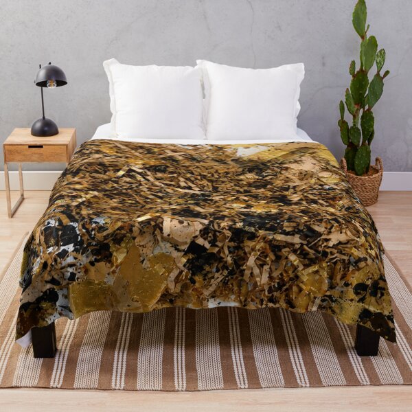 Item preview, Gold and Shredded Paper Mixed Media Abstract Art designed and sold by THE SPLATTERED HAUS BY SAGE BANKS.
