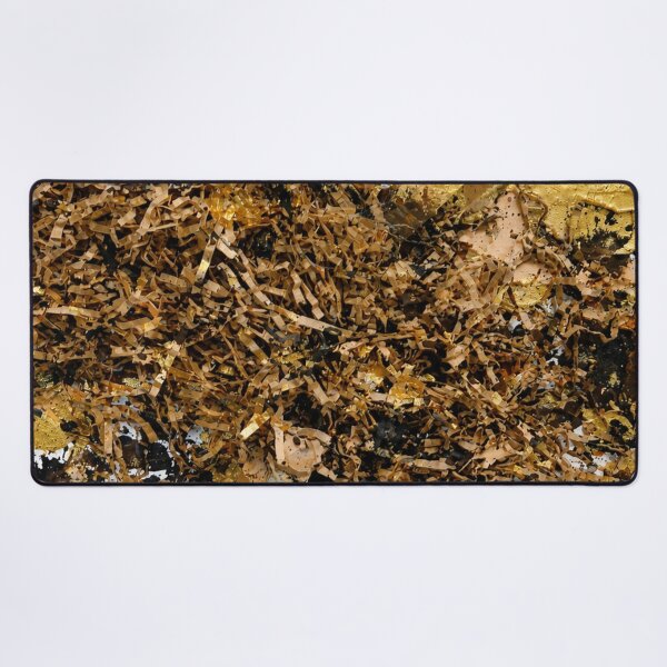 Item preview, Gold and Shredded Paper Mixed Media Abstract Art designed and sold by THE SPLATTERED HAUS BY SAGE BANKS.