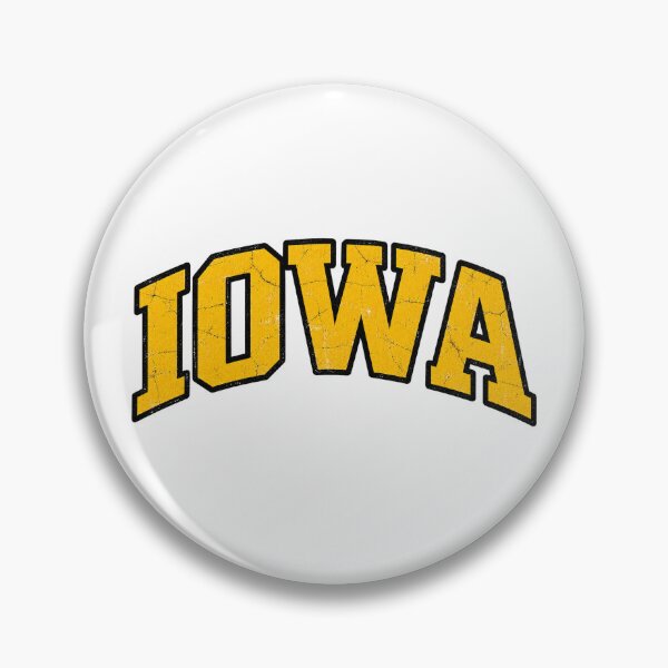 Item preview, Iowa Distressed Arched Wordmark Vintage College Style Graphic Tee designed and sold by TM DESIGNS AND MORE.