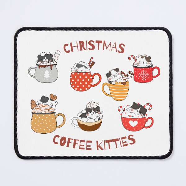 Item preview, Christmas Coffee Kitties designed and sold by CursedButCute1.