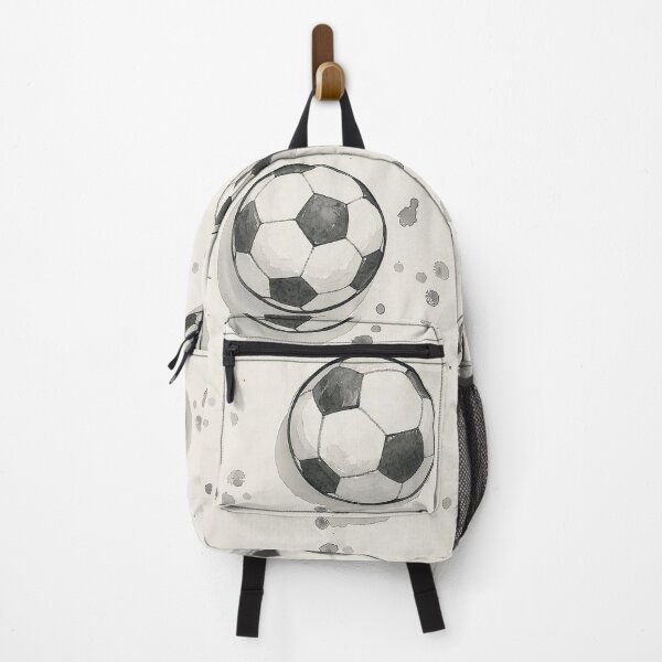 Item preview, Watercolor Football Pattern - Black & White Soccer Ball Illustration Design designed and sold by Nine Lives Studio.