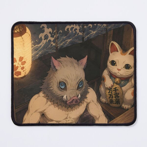 Item preview, Inosuke Hashibira Demon Slayer Cozy Ramen Break designed and sold by mildaclairmo.