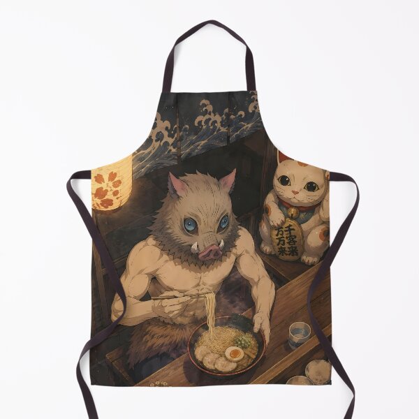 Item preview, Inosuke Hashibira Demon Slayer Cozy Ramen Break designed and sold by mildaclairmo.