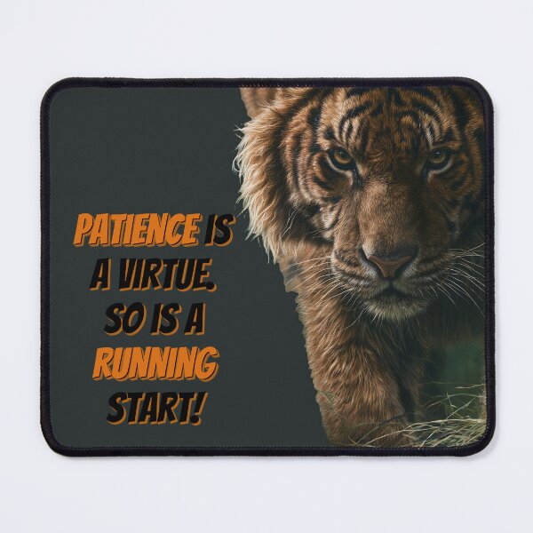 Item preview, Tiger 'Patiently' Stalking Prey, Wildlife designed and sold by GuildedWordGraphics.