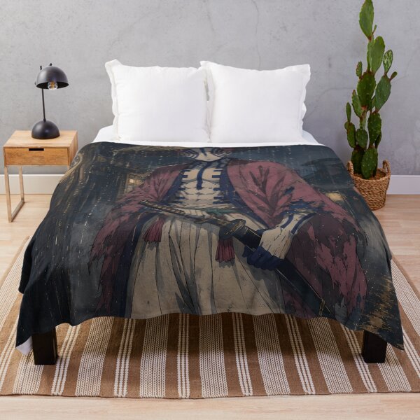 Item preview, Akaza Demon Slayer Rainy Samurai Lantern Street Vigil designed and sold by mildaclairmo.