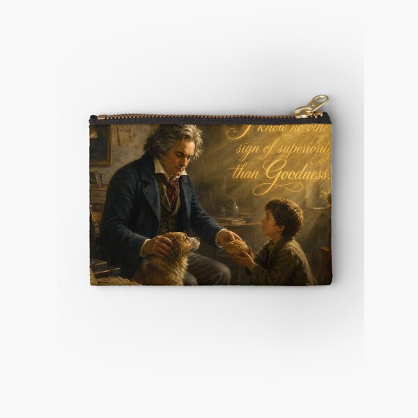 Item preview, Beethoven Quote: I know no other sign of superiority than Goodness - Dark Academia Classical Music Humanitarian Art designed and sold by DoReMiStudio.