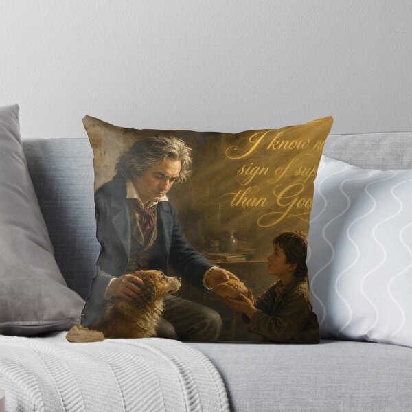 Item preview, Beethoven Quote: I know no other sign of superiority than Goodness - Dark Academia Classical Music Humanitarian Art designed and sold by DoReMiStudio.