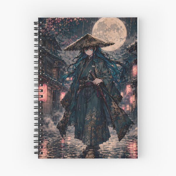 Item preview, Muichiro Tokito Demon Slayer Rainy Moonlit Street designed and sold by mildaclairmo.