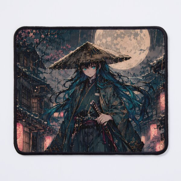 Item preview, Muichiro Tokito Demon Slayer Rainy Moonlit Street designed and sold by mildaclairmo.