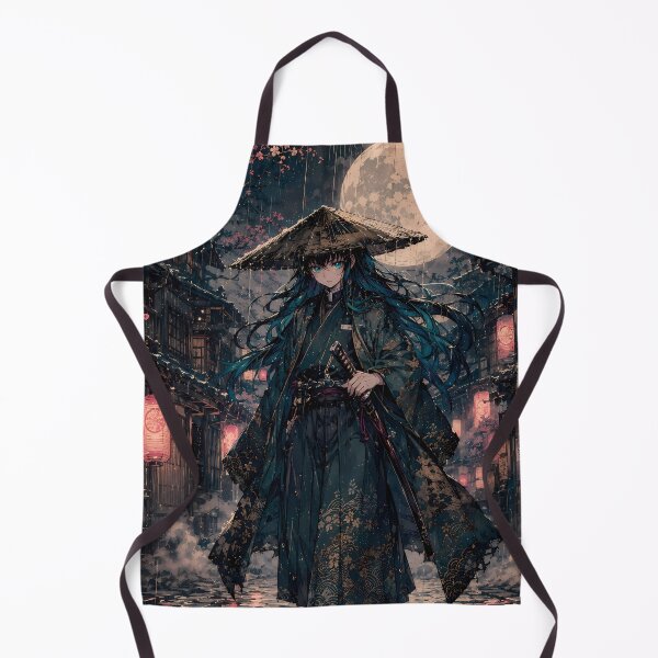 Item preview, Muichiro Tokito Demon Slayer Rainy Moonlit Street designed and sold by mildaclairmo.