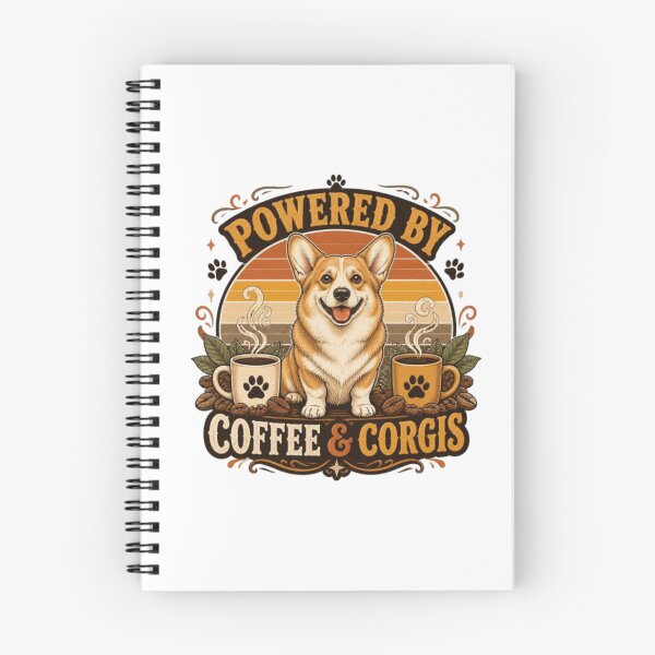 Item preview, Impulsado por el amor de los Corgis y la energía del café designed and sold by JonysCreativeDesigns.